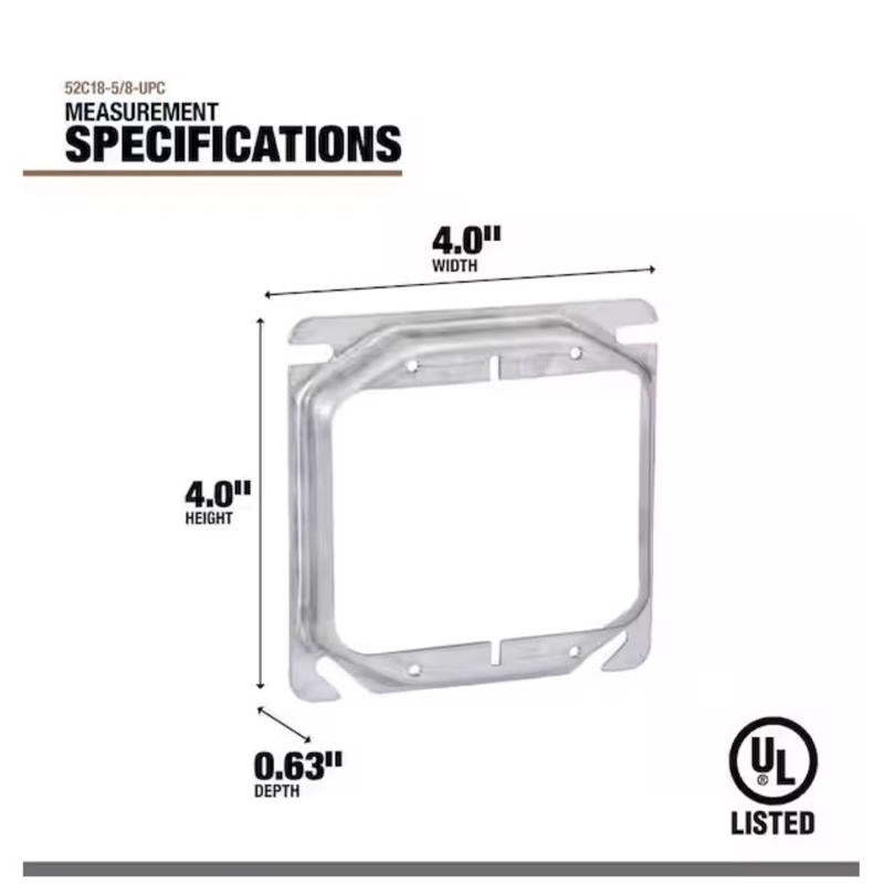 Southwire Square Steel Box Cover