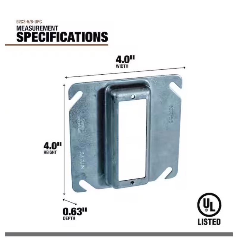 Southwire Rectangle Steel Box Cover