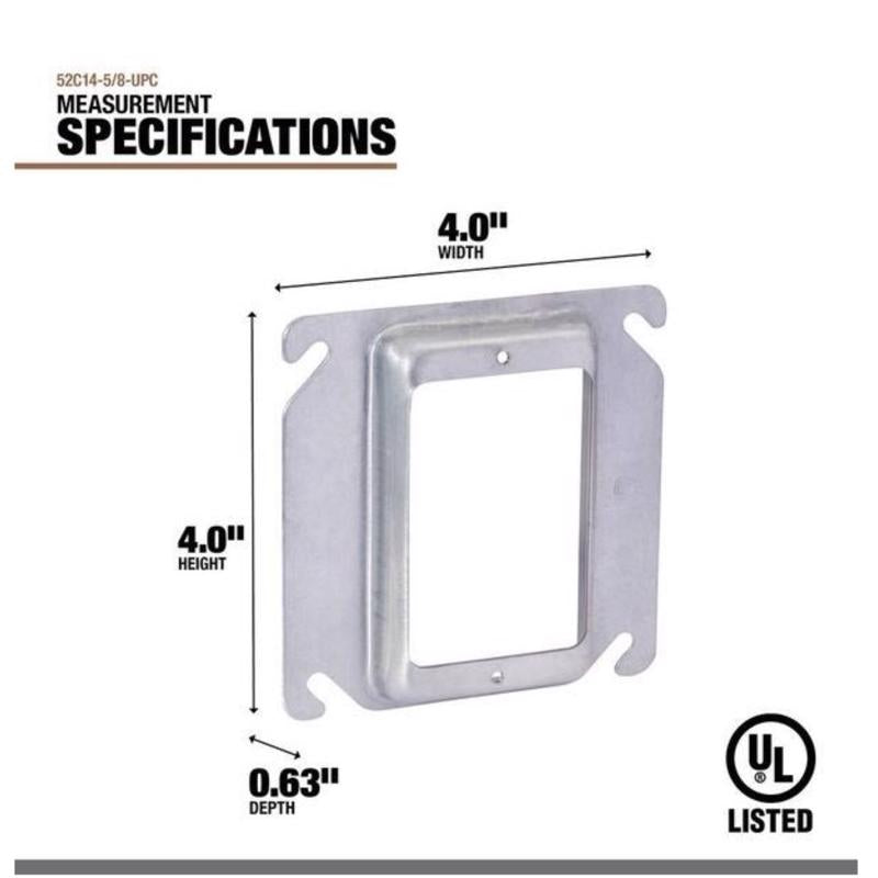 Southwire Rectangle Steel Box Cover