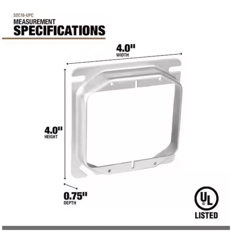 Southwire Square Steel Box Cover