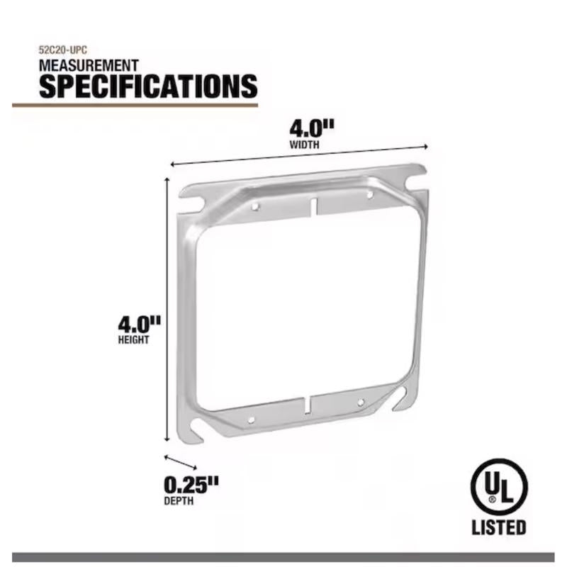 Southwire Square Steel Box Cover