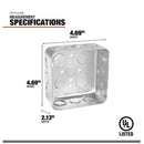 Southwire New and Old Work Square Steel Electrical Box