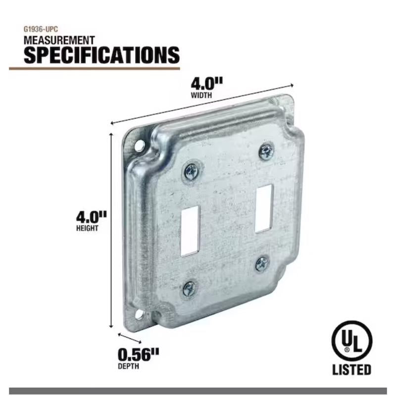 Southwire Square Steel Box Cover