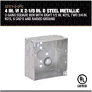 Southwire Old Work Square Galvanized Steel Weatherproof Box Silver