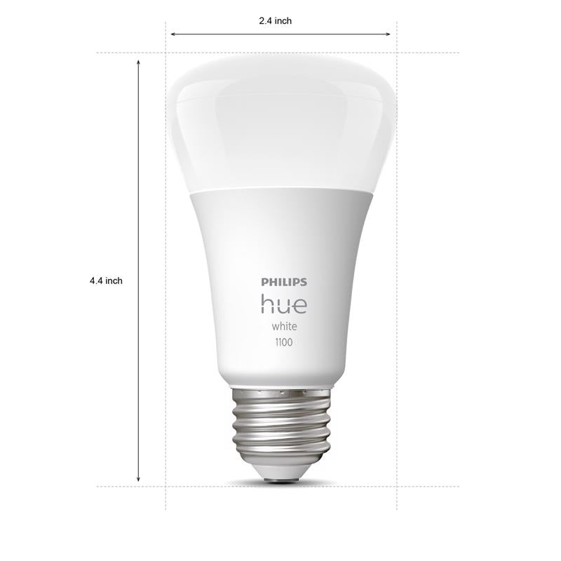 Philips A19 E26 (Medium) Smart-Enabled LED Bulb Color Changing 75 Watt Equivalence 1 pk