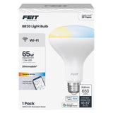 FT LED BR20 65W ADJ WH