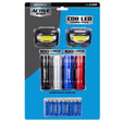 Dorcy Active 100 lm Assorted LED Flashlight/Headlight Combo Pack AAA Battery