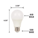 Westinghouse A19 E26 (Medium) LED Bulb Warm White 100 Watt Equivalence 1 pk
