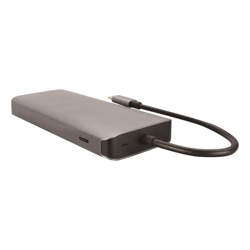 Monster Just Hook It Up 1 ft. L 6 in 1 USB C Multiport Docking Station