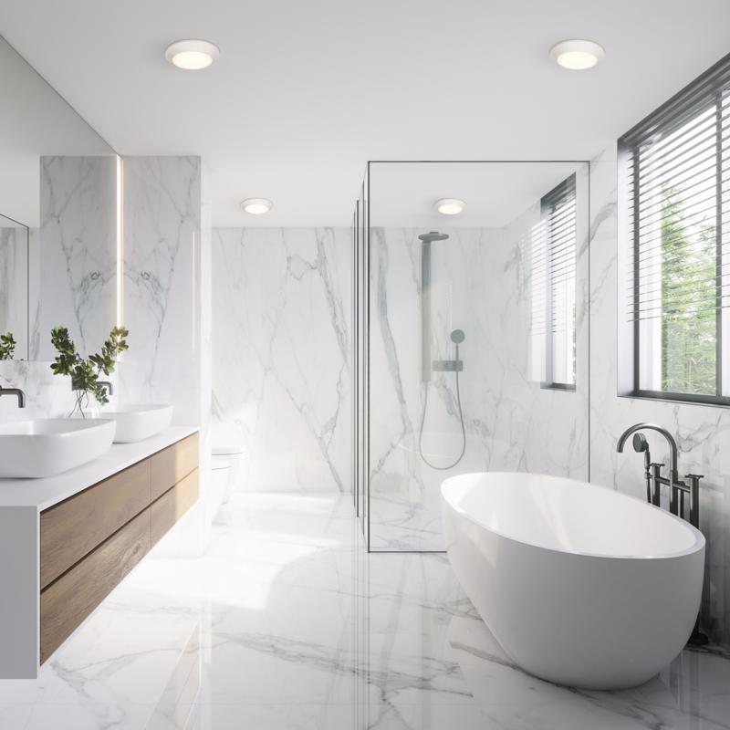 Westinghouse Makira 1 in. H X 6 in. W X 6 in. L Frost White Ceiling Fixture