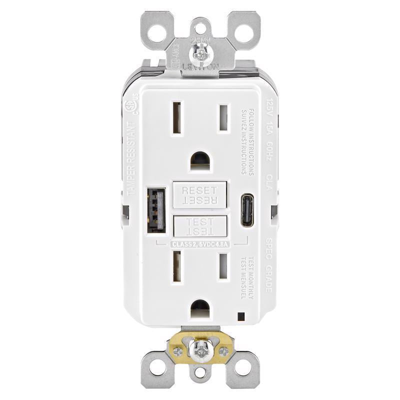 OUTLET&USB CHGR 125V