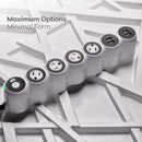 360 Electrical PowerCurve 5 ft. L 4 outlets Power Strip w/Surge Protection White 1080 J