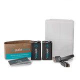 Pale Blue Earth 9-Volt Lithium Batteries 2 pk Clamshell