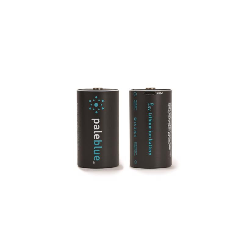 Pale Blue Earth D Lithium Batteries 2 pk Clamshell