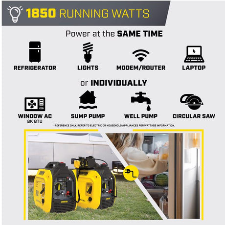 Champion 1850 W 120 V Gas/LP Portable Portable Generator 1850 W