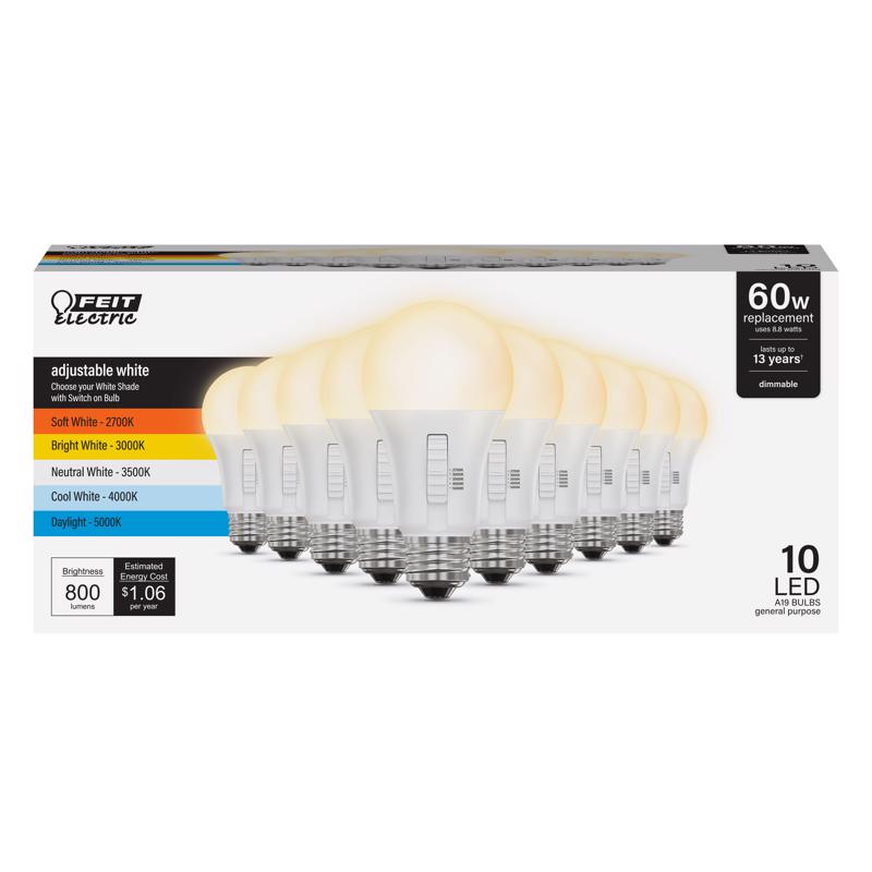 FT LED A19 AW 60W 10PK