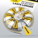 Rayovac Zinc Air 10 1.45 V Hearing Aid Battery 6 pk