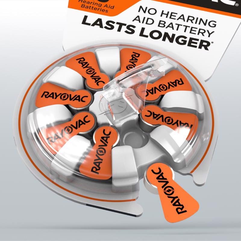 Rayovac Zinc Air 13 1.45 V Hearing Aid Battery 12 pk