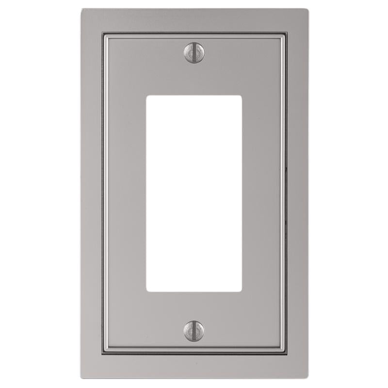WALL PLATE ZINC SLVR 1PK