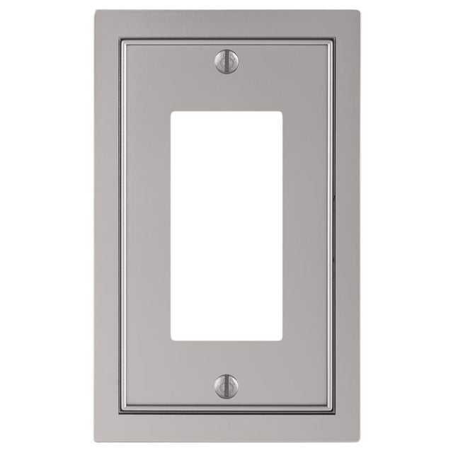 WALL PLATE ZINC SLVR 1PK