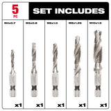 Milwaukee Shockwave Metal Drill and Tap Set 5 pc