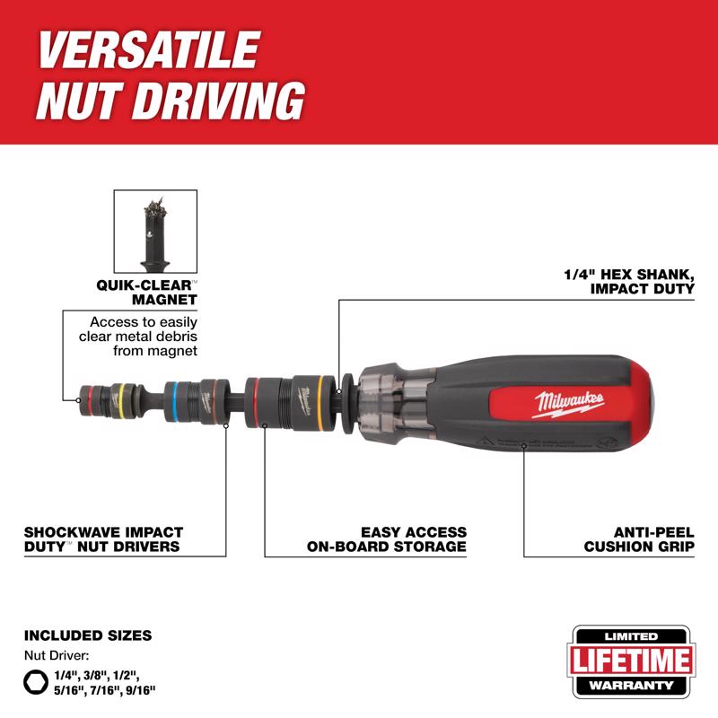 Milwaukee Multi-Bit Nutdriver 1 pc