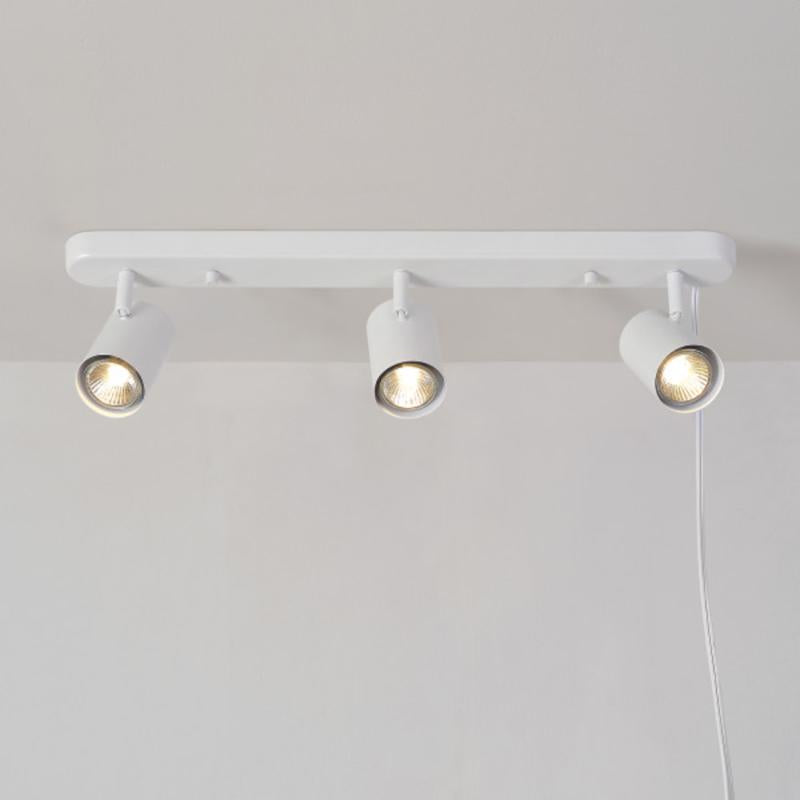 Globe Electric Matte White 3 lights LED Track Light Fixture