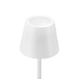 TABLE LAMP WHT METAL 15"