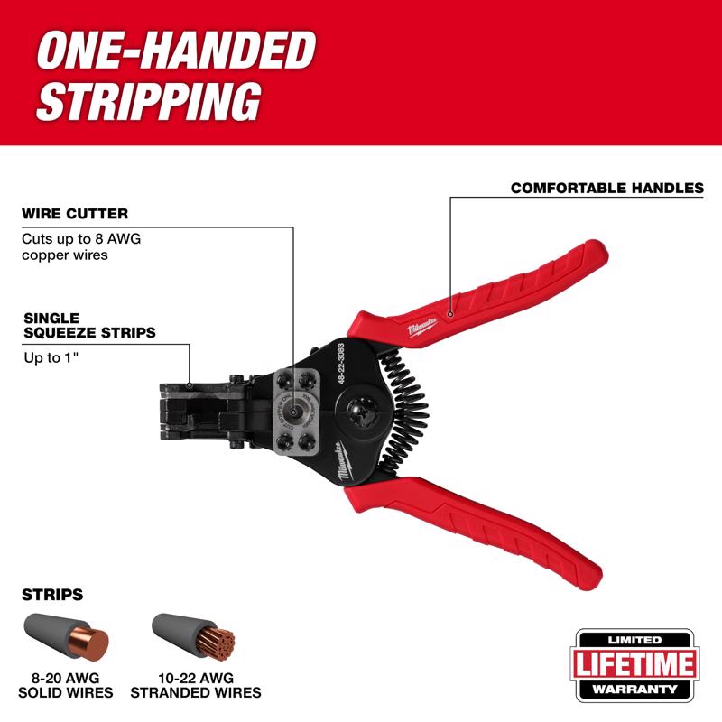 Milwaukee 4.8 in. L Wire Stripper/Cutter