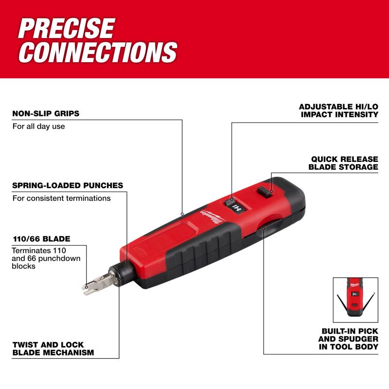 Milwaukee 7.27 in. L Punchdown Tool