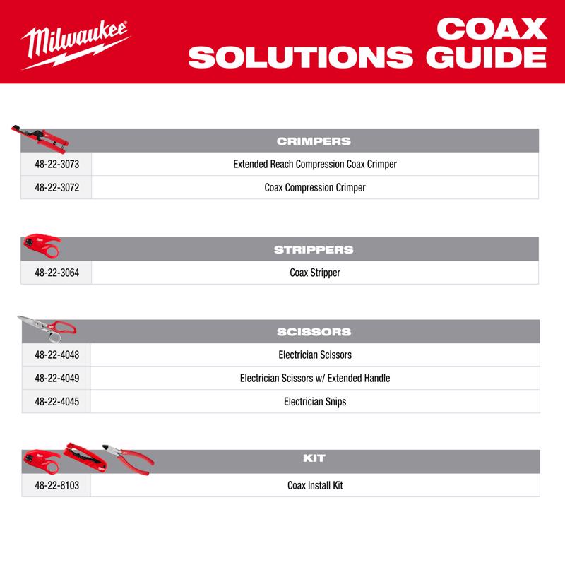 Milwaukee 4.74 in. L Compression Crimper