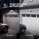 Globe Electric Dusk to Dawn Hardwired LED Black Security Light