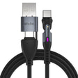 Statik 360 Pro Micro to Lightning/USB-C and Lightning to Micro/USB-C Cable 3 ft. Black