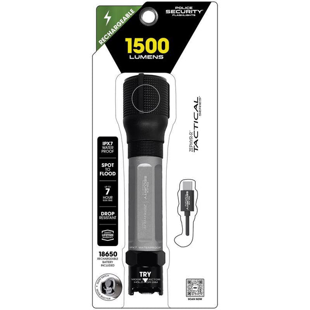 FLSHLGHT LED BLCK 1500LM