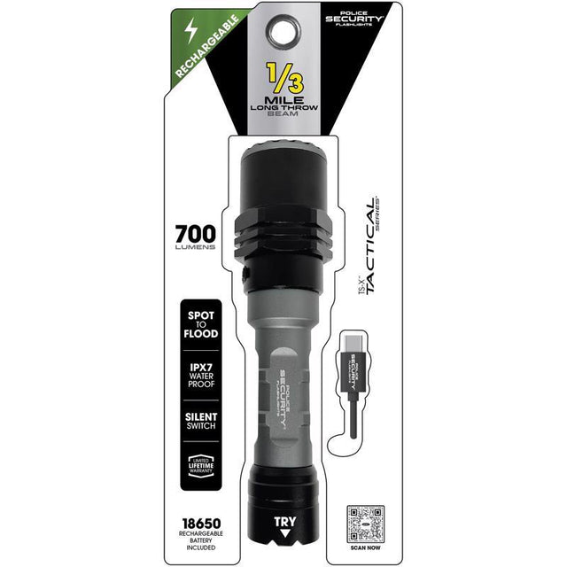FLSHLGHT LED BK/GY 700LM