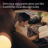 Philips A19 E26 (Medium) Filament LED Bulb Soft White 100 Watt Equivalence 2 pk