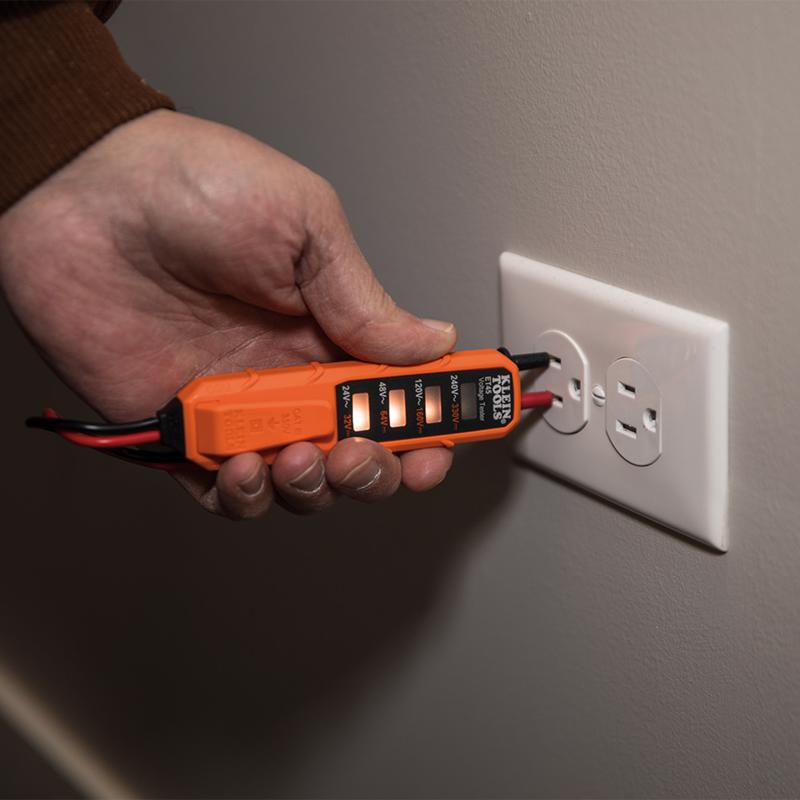 Klein Tools Analog LED AFCI/GFCI Electrical Outlet Tester 1 pk
