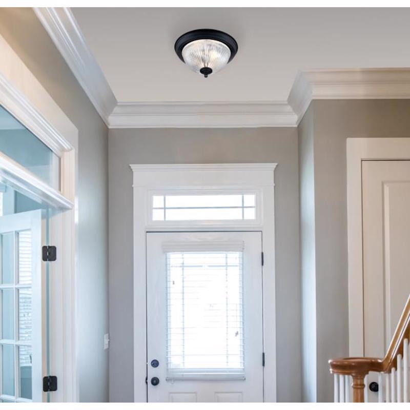Westinghouse 6.25 in. H X 11 in. W X 11 in. L Matte Black Ceiling Fixture