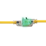 Monster Just Power It Up Outdoor 100 ft. L Yellow Extension Cord 12/3 SJTW