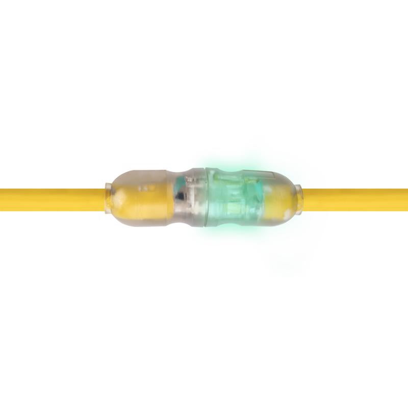 Monster Just Power It Up Outdoor 100 ft. L Yellow Extension Cord 10/3 SJTW