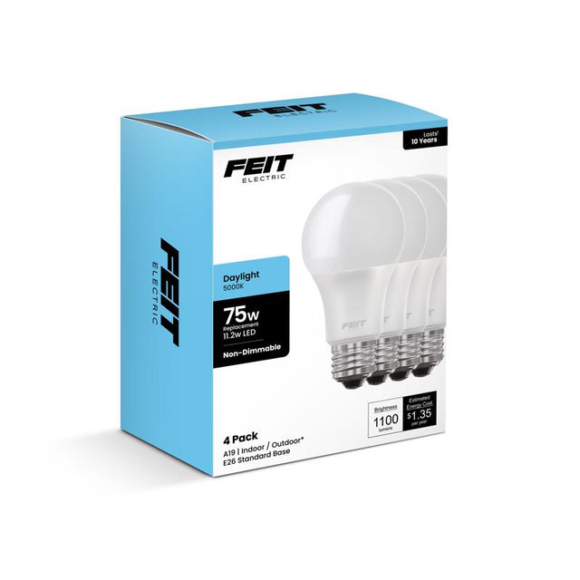 FT LED A19 DL 75W 4PK