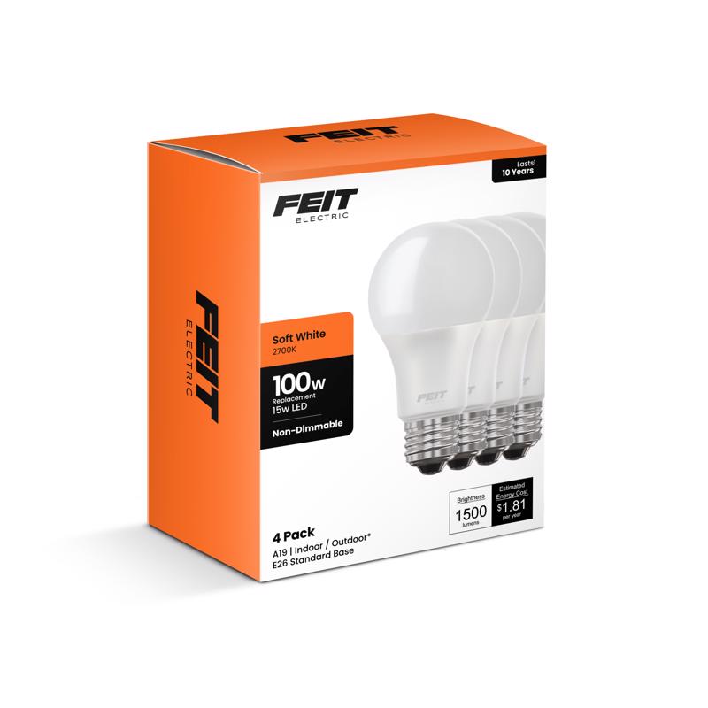 FT LED A19 SW 100W 4PK