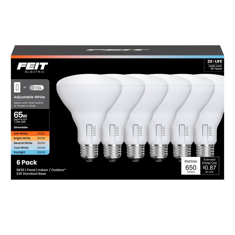 FT LED BR30 AW 65W 6PK