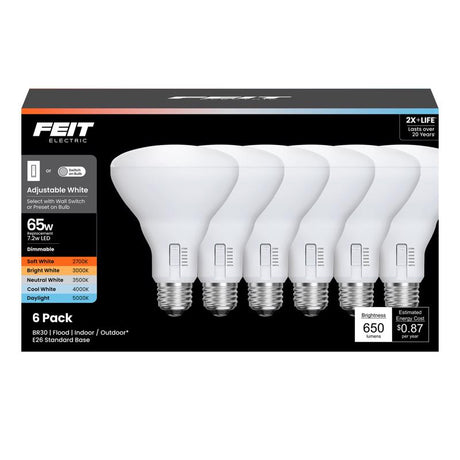 FT LED BR30 AW 65W 6PK