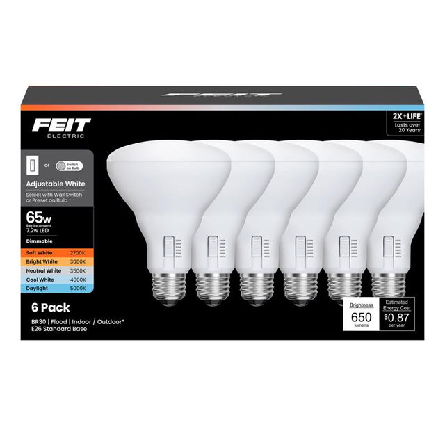 FT LED BR30 AW 65W 6PK