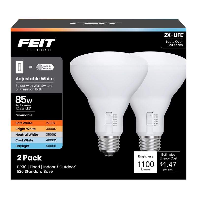 FT LED BR30 AW 85W 2PK