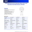 Feit A19 GU24 LED Bulb Color Changing 60 Watt Equivalence 1 pk