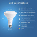 Feit BR30 E26 (Medium) LED Bulb Daylight 65 Watt Equivalence 6 pk