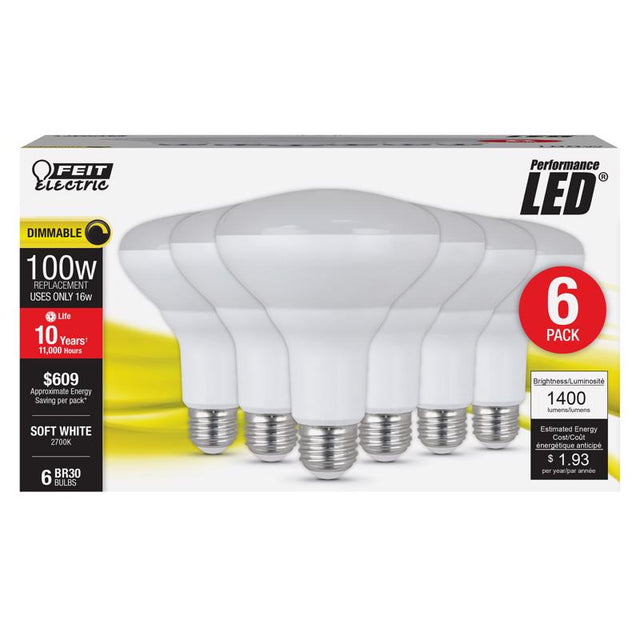 FT LED BR30 SW 100W 6PK