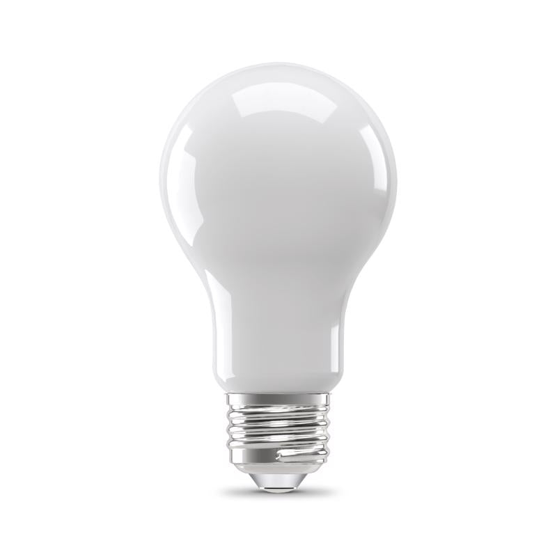 Feit A19 E26 (Medium) LED Bulb Soft White 60 Watt Equivalence 8 pk